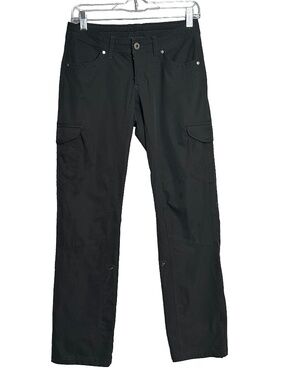 KUHL Freeflex Roll-Up Cargo Hiking Pants Raven Dark Grey Size 2 Short 2P
